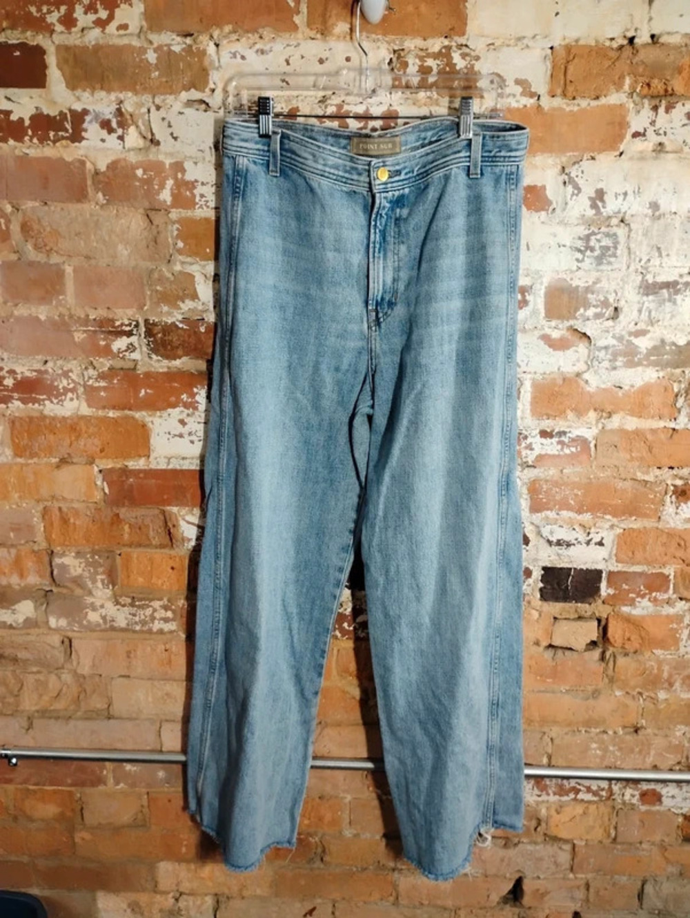 J crew Point Sur wide leg puddle Jeans 30